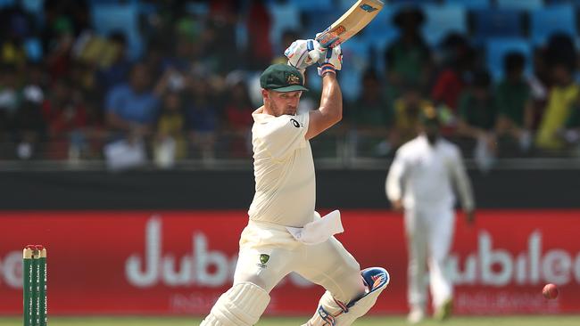 Aaron Finch was in great touch in Dubai. Picture: Getty.