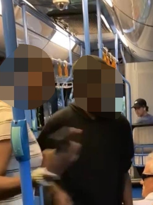 Two teenagers allegedly approached the man and stabbed him in the stomach after he stepped in during an argument between the teens and the driver of the bus. Picture: Facebook (Ash Krishna)