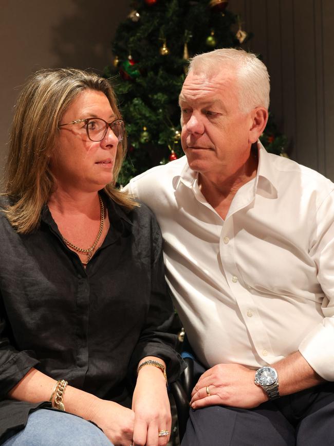 South Australia Police Commissioner Grant Stevens and wife Emma, 12 months on from losing their youngest son, Charlie. Picture: Russell Millard Photography