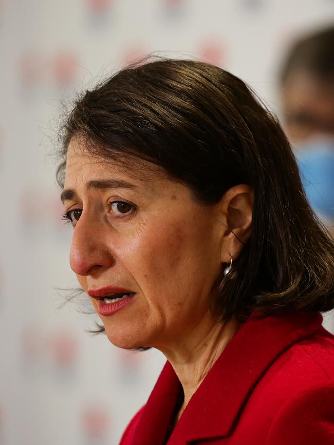 NSW Premier Gladys Berejiklian on Sunday. Picture: NCA Newswire /Gaye Gerard