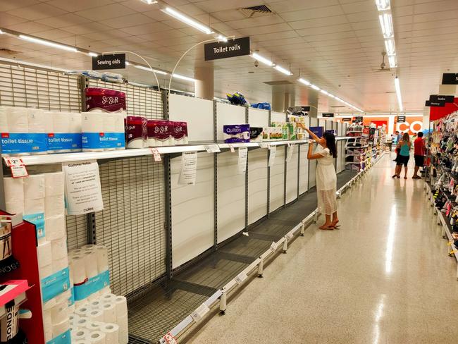 Panic buying at supermarkets has unnecessarily burdened a well-functioning supply chain. Picture: Supplied