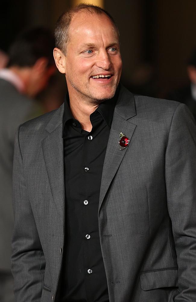 Actor Woody Harrelson attends “The Hunger Games: Mockingjay Part 2” UK Premiere at the Odeon Leicester Square on November 5, 2015 in London. Picture: AFP