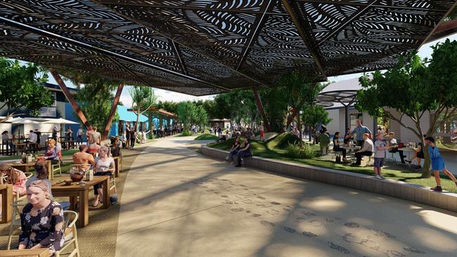 Concept designs for the Mission Beach Town Centre Revitalisation project have been released. Picture: supplied.