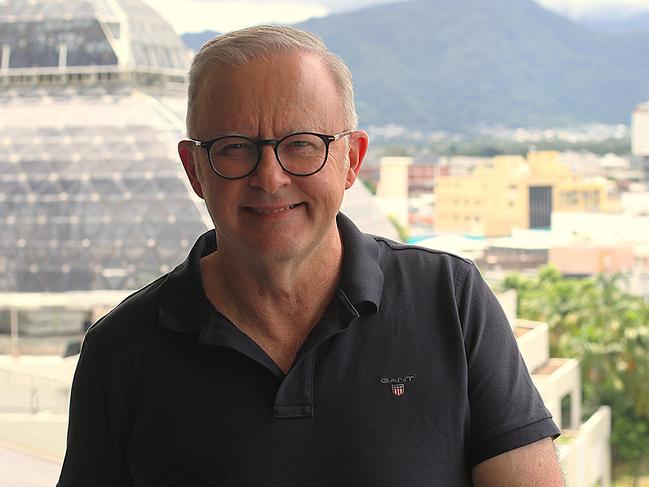 Prime Minister Anthony Albanese at the Hilton Cairns in Far North Queensland on Tuesday, January 7, 2025. Picture: Samuel Davis