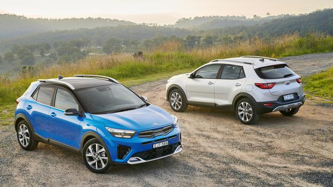 The Kia Stonic shares its underpinnings with the Rio hatch.