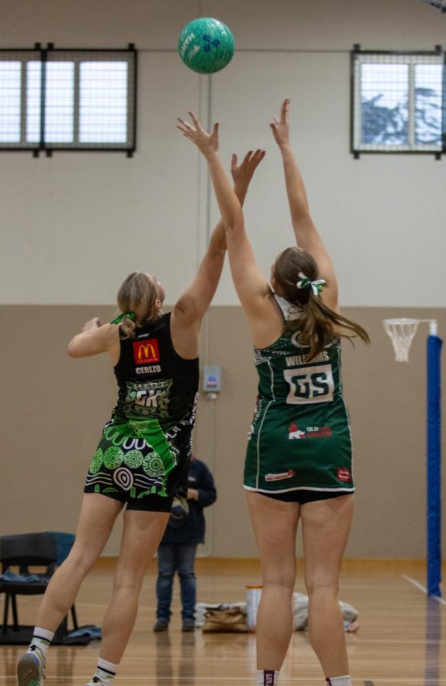 Darling Downs Panthers vs Ipswich Jets. Ruby Series Netball, May 10, 2025