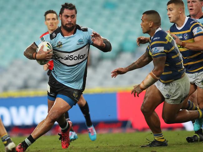 Andrew Fifita made a welcome return to form against the Eels. Picture: Phil Hillyard