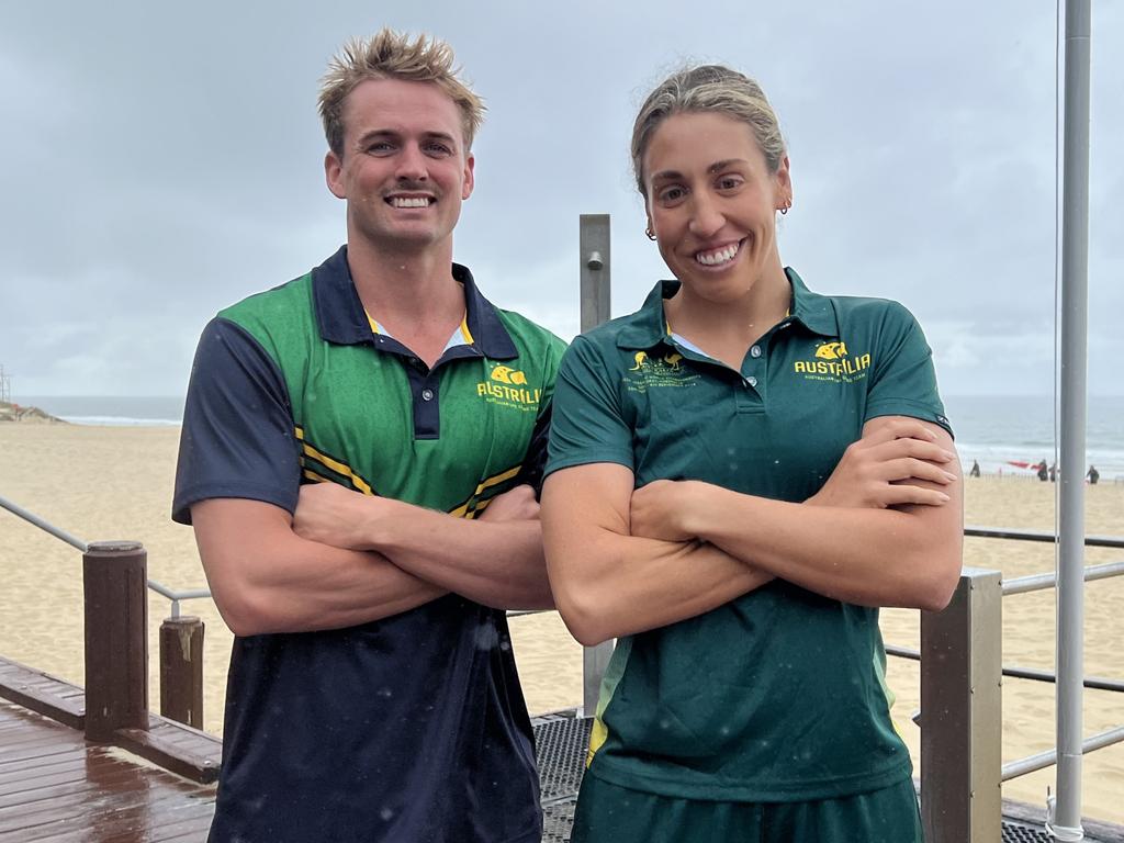 Corey Fletcher and Lana Rogers of Australian Surf Lifesaving