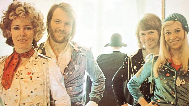 One hit wonder: ABBA’s fortunes looked shaky after Waterloo was a chart topper. Picture: Supplied