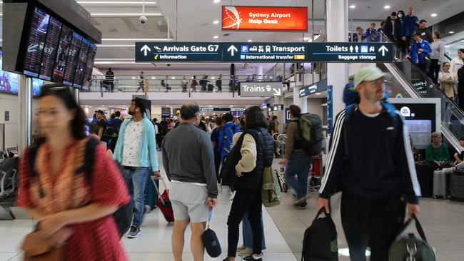 Over the past 12 months online spending on Australian travel businesses quadrupled as demand for services post-Covid ramped up. Picture: NCA NewsWire / Gaye Gerard