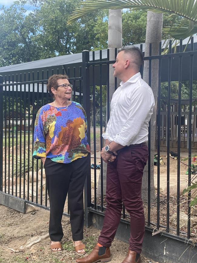 Aunty Rachel Atkinson, Board Executive of SNAICC, National Voice for our Children, and Queensland First Children and Families board member and Brad Chilcott, Thrive by Five Queensland Alliance convenor.