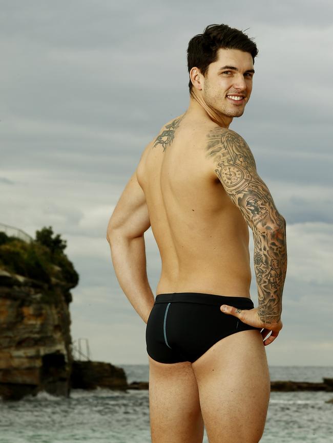 Harvey Rogers shows off the backside of the new design. Picture: John Appleyard