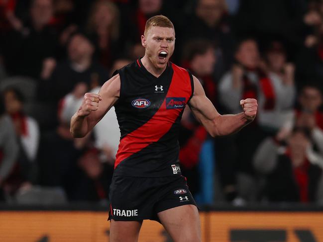 Peter Wright is set to lead the Bombers’ forward line in 2024. Picture: Michael Klein.