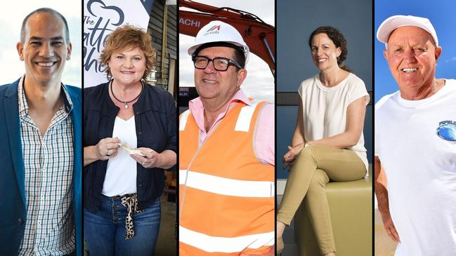 The Sunshine Coast's top 50 most powerful people: Matt Stoeckel, Roz White, Michael McNab, Elaine JobsonÂ and Mal Pratt.