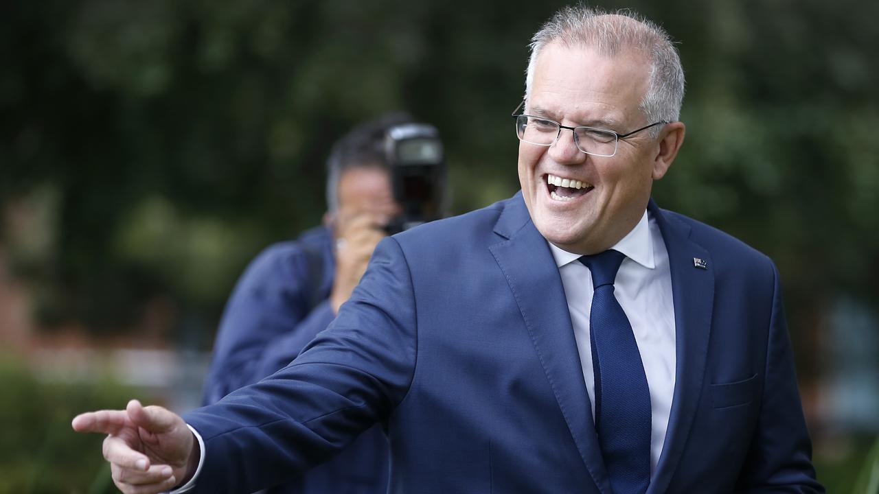 The Coalition is said to be confident Prime Minister Scott Morrison will win the next election. Picture: David Caird