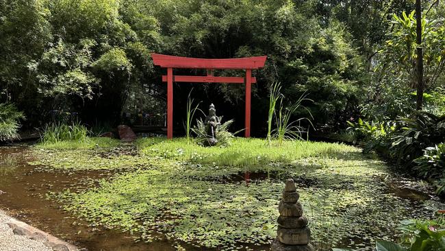 The Torii Bridge is a tribute at Crystal Castle for Tori Johnson who was a victim of a Sydney siege in 2014.
