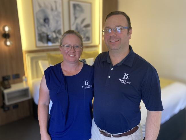 Blue Gum motel owners, Dubbo couple Amanda and Robert Zatta. Picture: Ryan Young