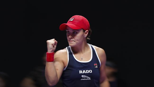 World’s best sign on for shot at Barty in Brisbane. Picture:AP/Andy Wong