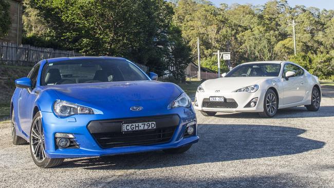 The Subaru BRZ (left) is also caught up in the recall for the Toyota 86 (right). Picture: Supplied.