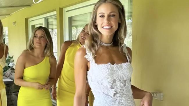 Sacha De Winter and her bridesmaids. Picture: Supplied