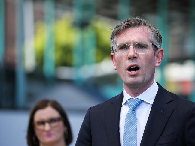 NSW Premier Dominic Perrottet addresses the media at a press conference. Picture: NCA Newswire / Gaye Gerard