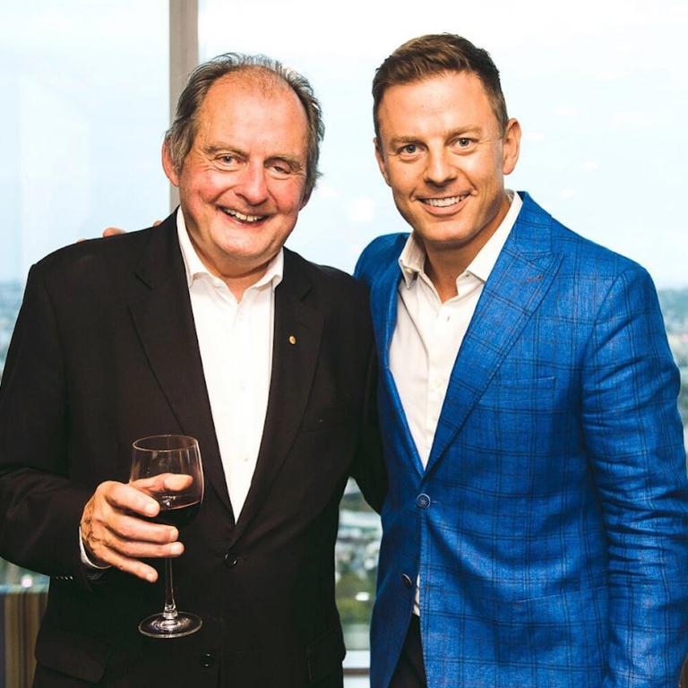 Ben Fordham with his dad John. Picture Instagram