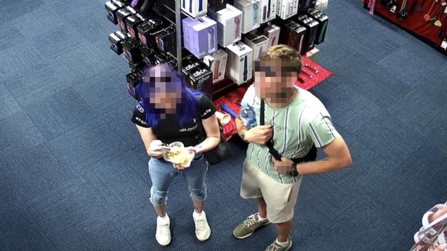 Love Heart Adult Shop steal caught a man stealing on video on January 20. Picture: Love Heart Adult Shop/supplied