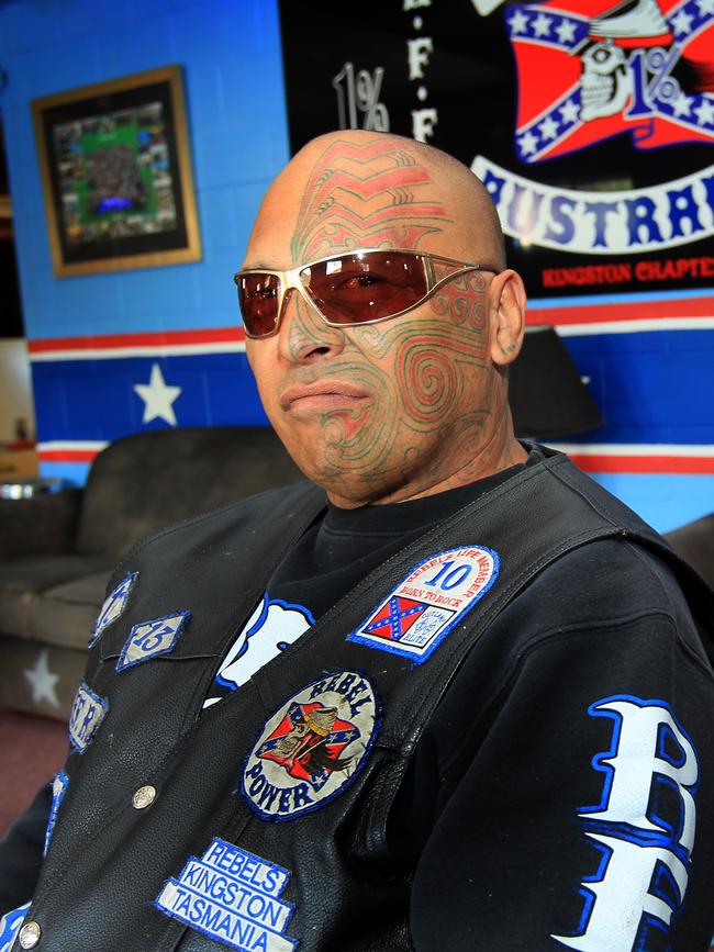 Rebels bikie Aaron “AJ” Graham is one of a number of bikies who have been deported