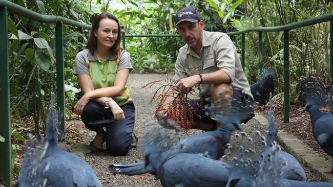 Michelle McGeorge and Brett Smith at Port Moresby Nature Park.