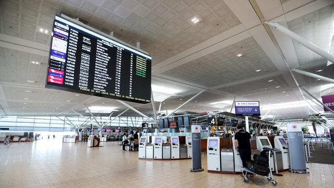 $620,000 goes into the local economy every time an international flight lands at Brisbane Airport. Picture: Tara Croser.