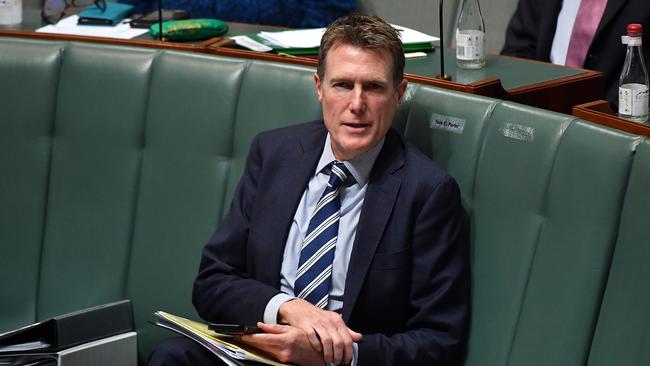 Industry, Science and Technology Minister Christian Porter accepted money from mystery donors to cover part of his legal fees. Picture: Sam Mooy/Getty Images