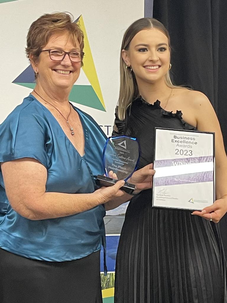 The award for Human Resources Excellence at the 2023 Bundaberg &amp; District Business Excellence Awards went to The Place Hairdressing.