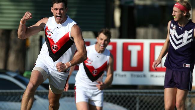 South Belgrave has conceded just six second-half goals in the first three rounds. Picture: Hamish Blair