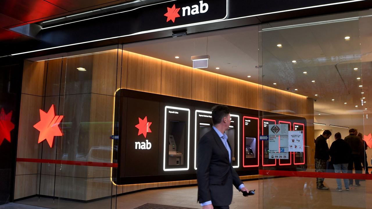 NAB upped its four-year owner occupier fixed-term loan by 21 basis points to 2.19 per cent. Picture: William West/AFP