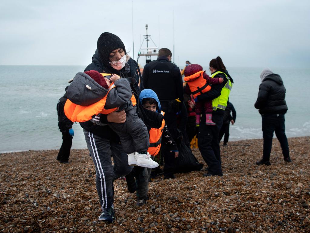 Record numbers of illegals are flooding across the Channel. Picture: Ben Stansall/AFP