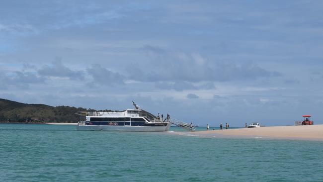 Keppel Konnection ferry parked at Great Keppel Island.