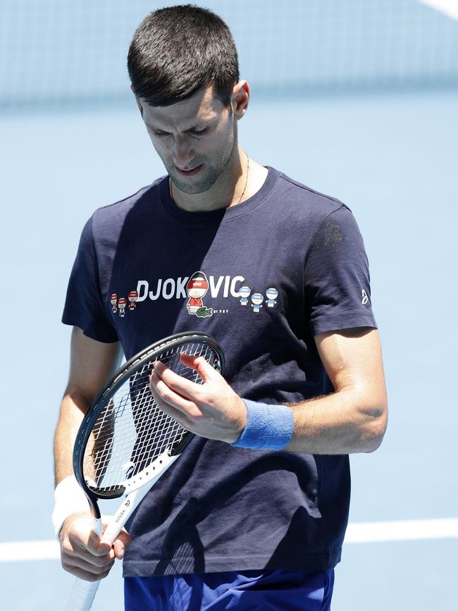 Questions have been raised about Djokovic’s Covid test. Picture: Darrian Traynor/Getty Images)