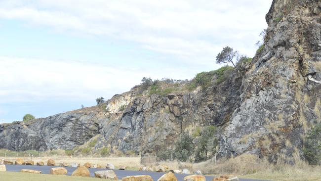 The former quarry at Coffs Harbour’s southern breakwall. Photo: Tim Jarrett