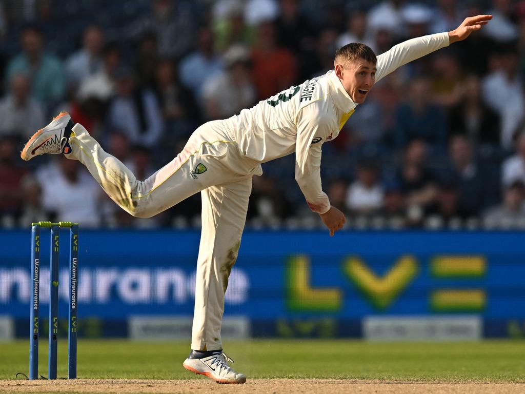 Australia has to call on Marnus Labuschagne to bowl some overs. Picture: AFP