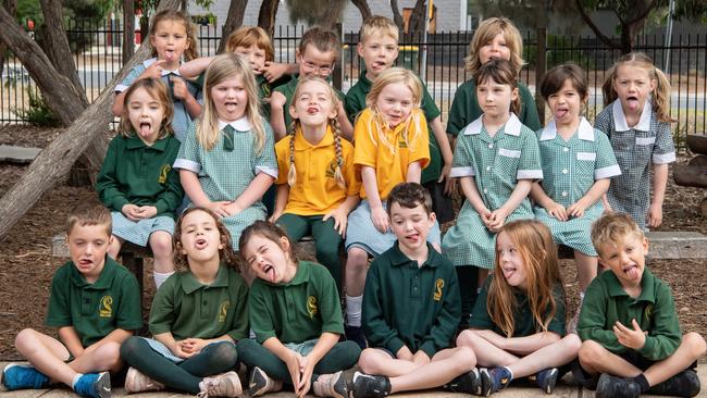 Torquay College Preps Class FA: Back row L-R Rosie Rudd, Isla Morrison- Graham, Olivia Grayling, Lenny Chisholm- Moser, Beau Haworth, Zephyr Robert Middle Row L-R Rowan Baird, Lucy Hubber, Violet Law, Ella Lynch, Sienna Wilson, Francesca Kohn Bottom Row L-R Judd McKenzie, Ivy Turner, Quinn Hall , Hudson Gray, Teddy Andrews, Franklin Brown