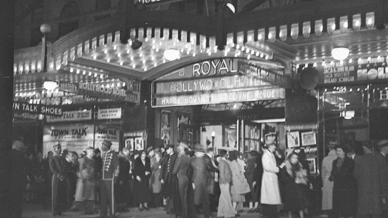 Patrons at Theatre Royal in 1938.