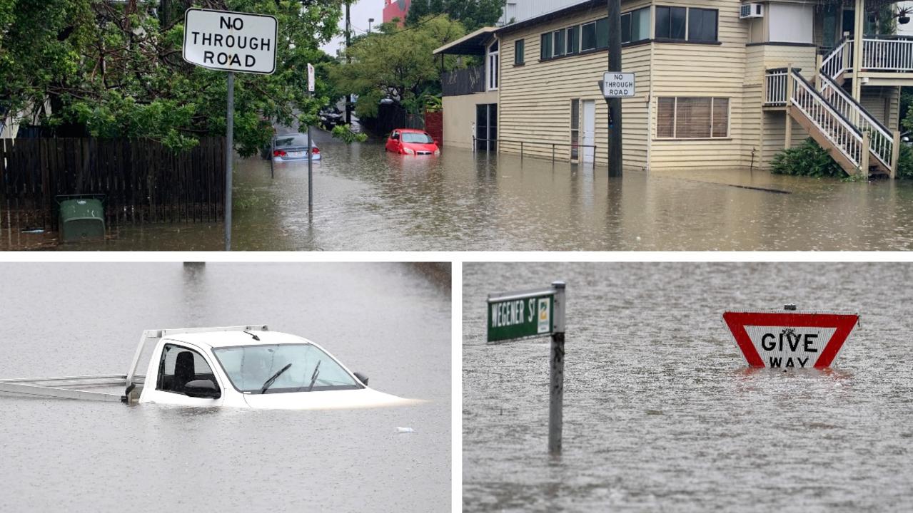 Flooding is inundating Brisbane suburbs.