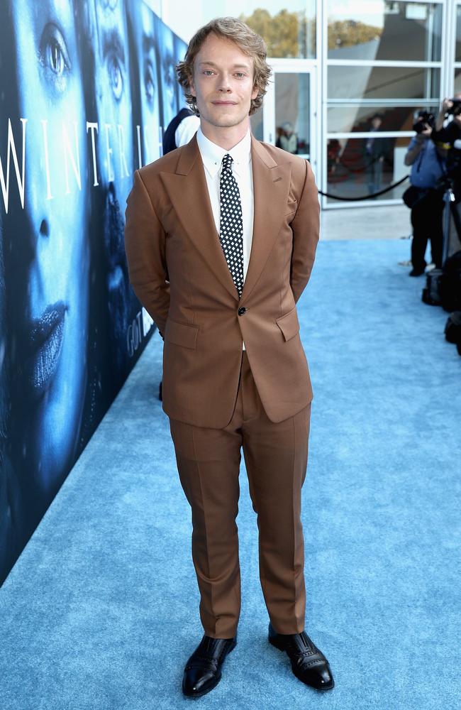 Alfie Allen attends the premiere of HBO’s “Game Of Thrones” season 7 at Walt Disney Concert Hall on July 12, 2017 in Los Angeles, California. Picture: AFP