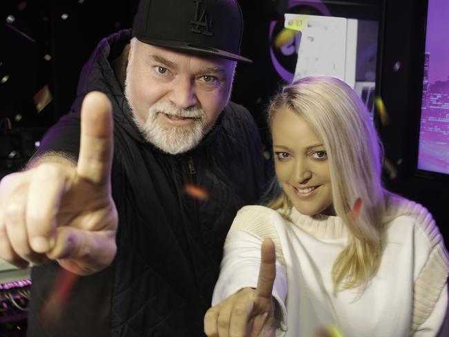 Kyle Sandilands and radio co-host, Jackie O.