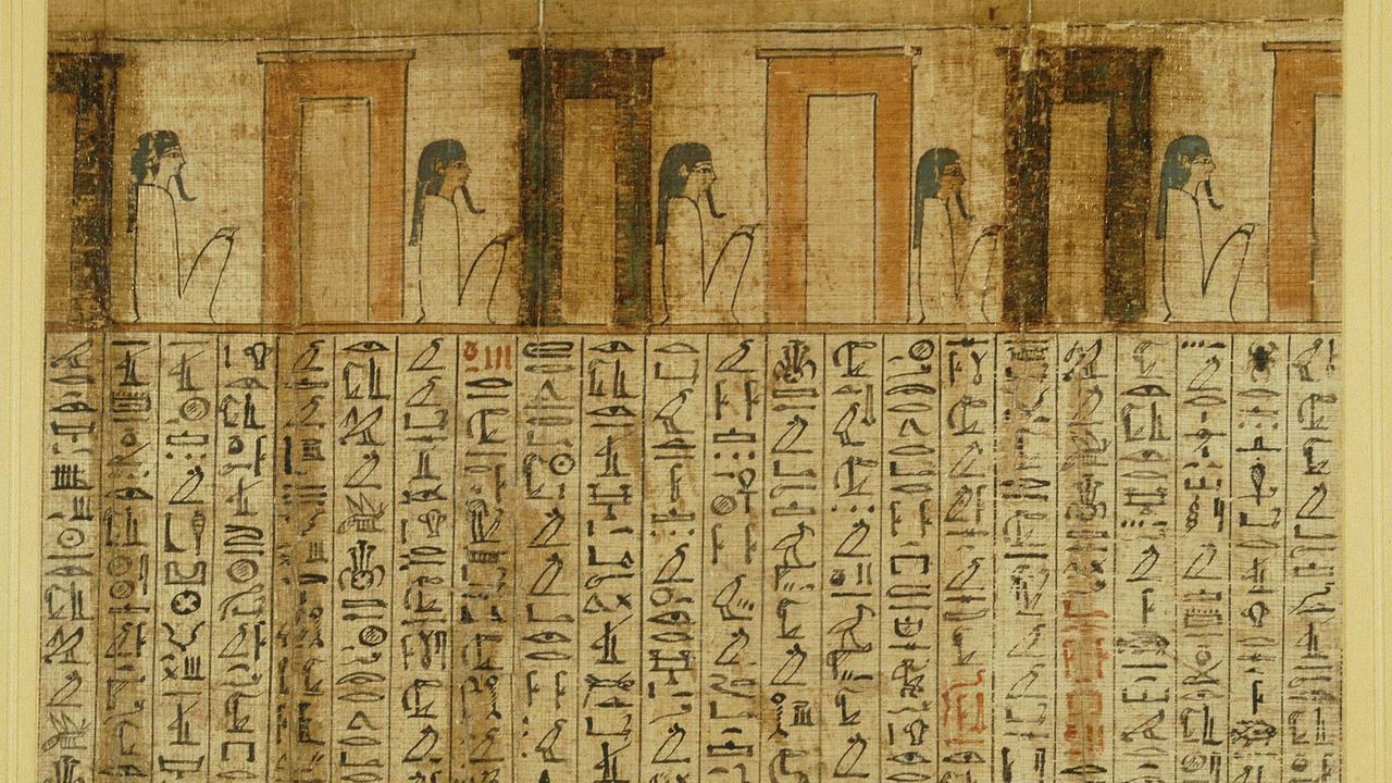 Papyrus is an early form of paper and was developed in Egypt about 5000 years ago. Until then, hieroglyphs were carved into stone or painted onto other surfaces.