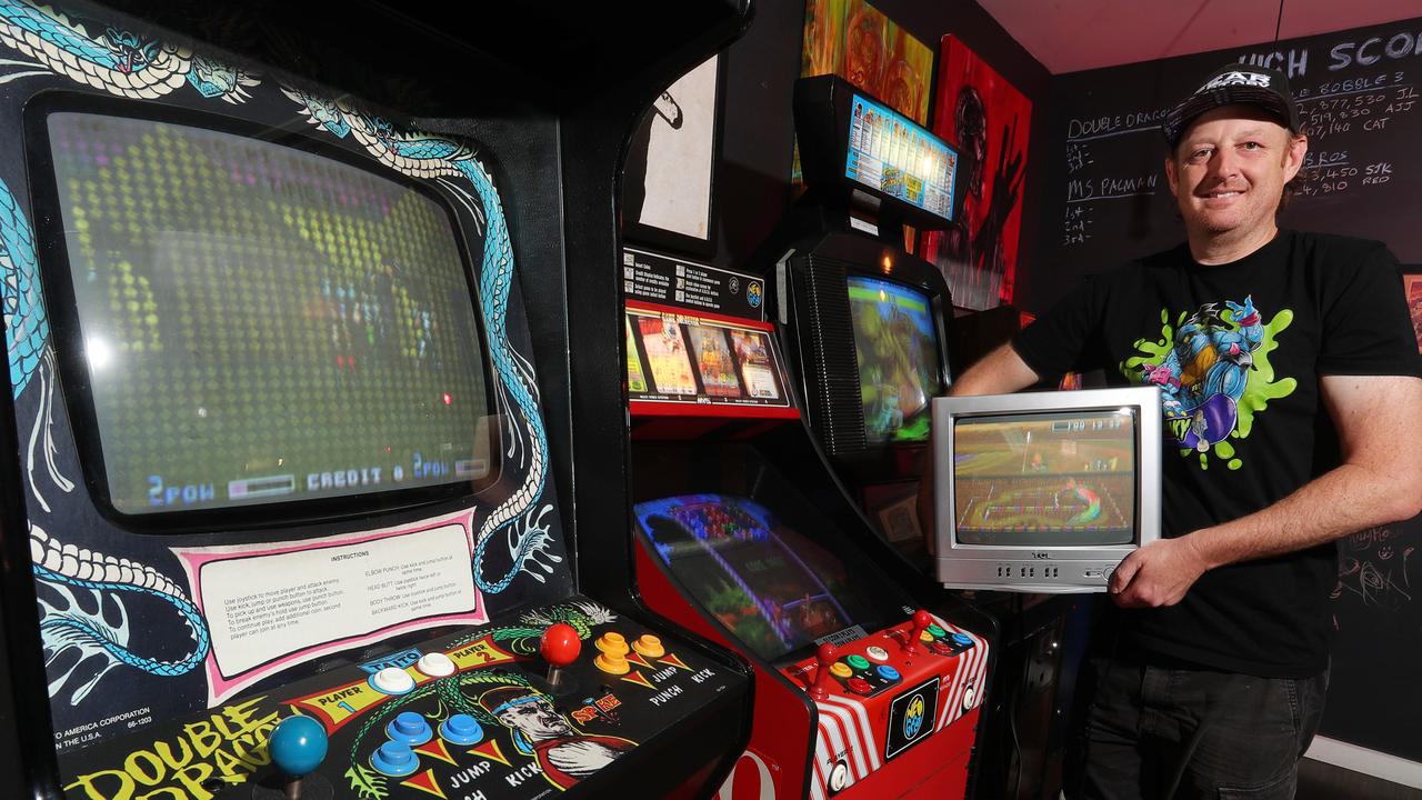 Chaos Bar owner Steven Kerr. Chaos Bar on Union St boasts an array of games from arcade machines to connect four. Owner Steven Kerr said he took inspiration from his old workplace 1989 bar in Sydney. Picture: Alan Barber