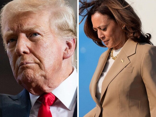 Donald Trump and Kamala Harris. Pictures: Getty