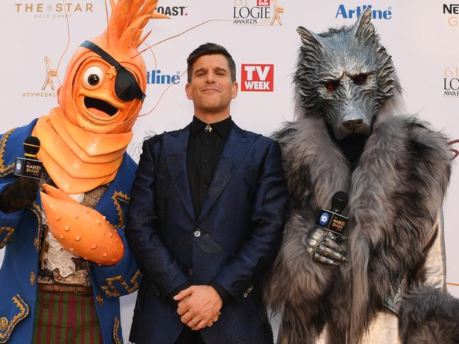 Osher Gunsberg in his other guise as host of The Masked Singer. Picture: Supplied