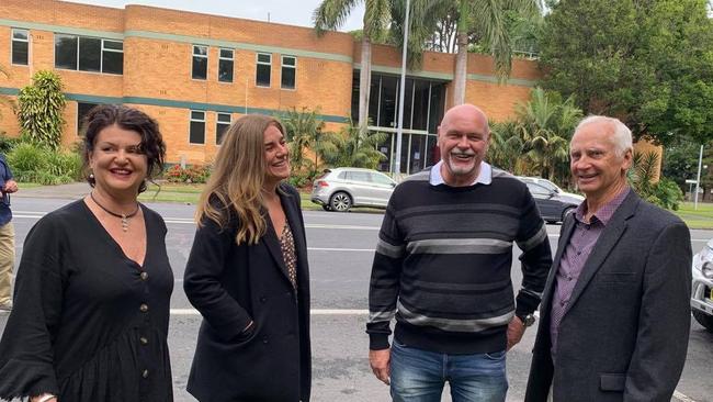 The 'Together we'll fix it' team Tammy Mills-Thom, Nikki Williams, John Lardner and Rodger Pryce. Photo by Janine Watson.