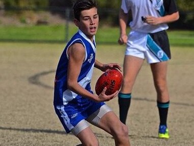 A young Nick Daicos in action for Kew Rovers.